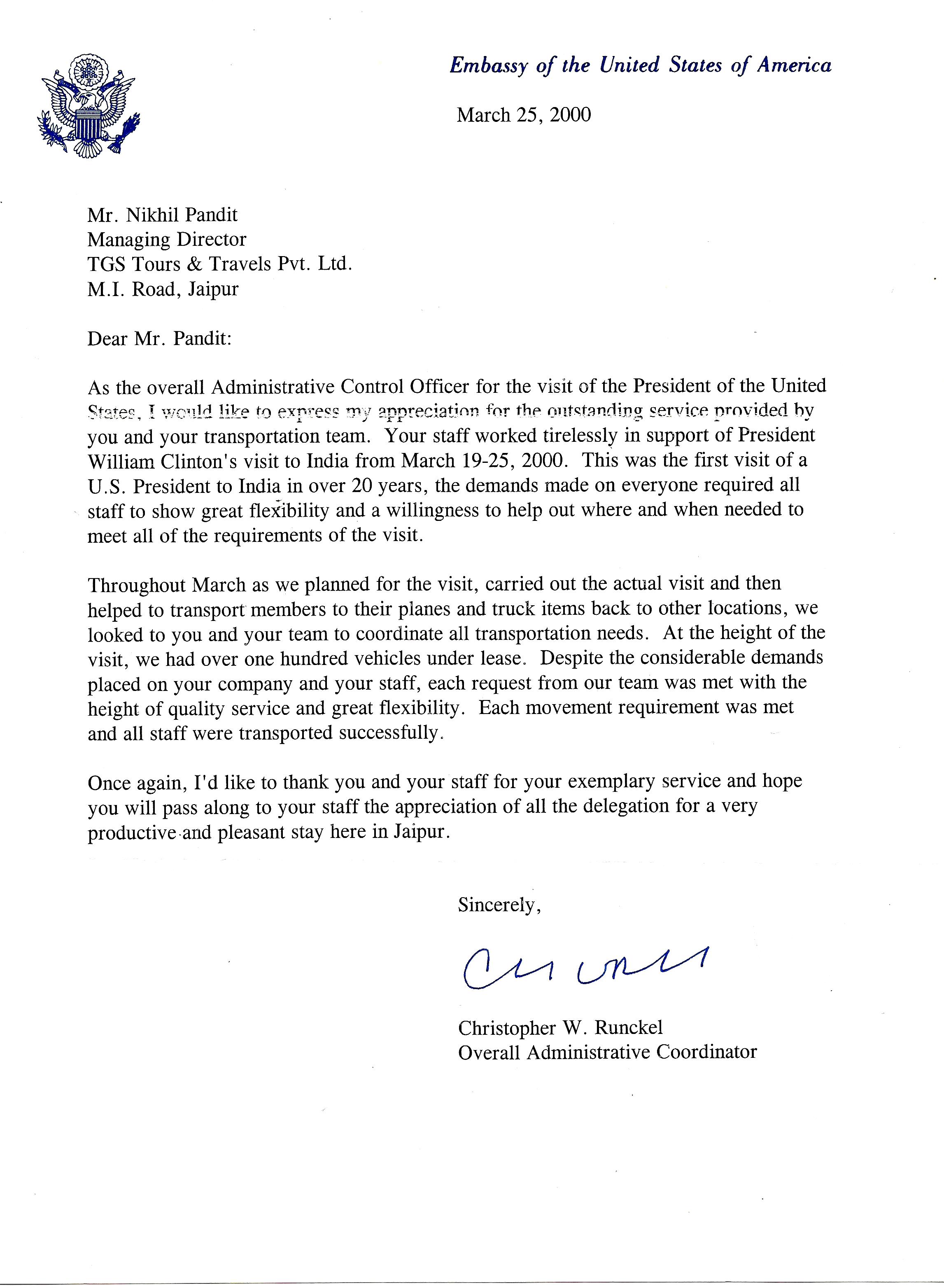 Sample Letter To Consulate 5150